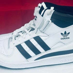 Adidas White and Black High-Tops Size 13